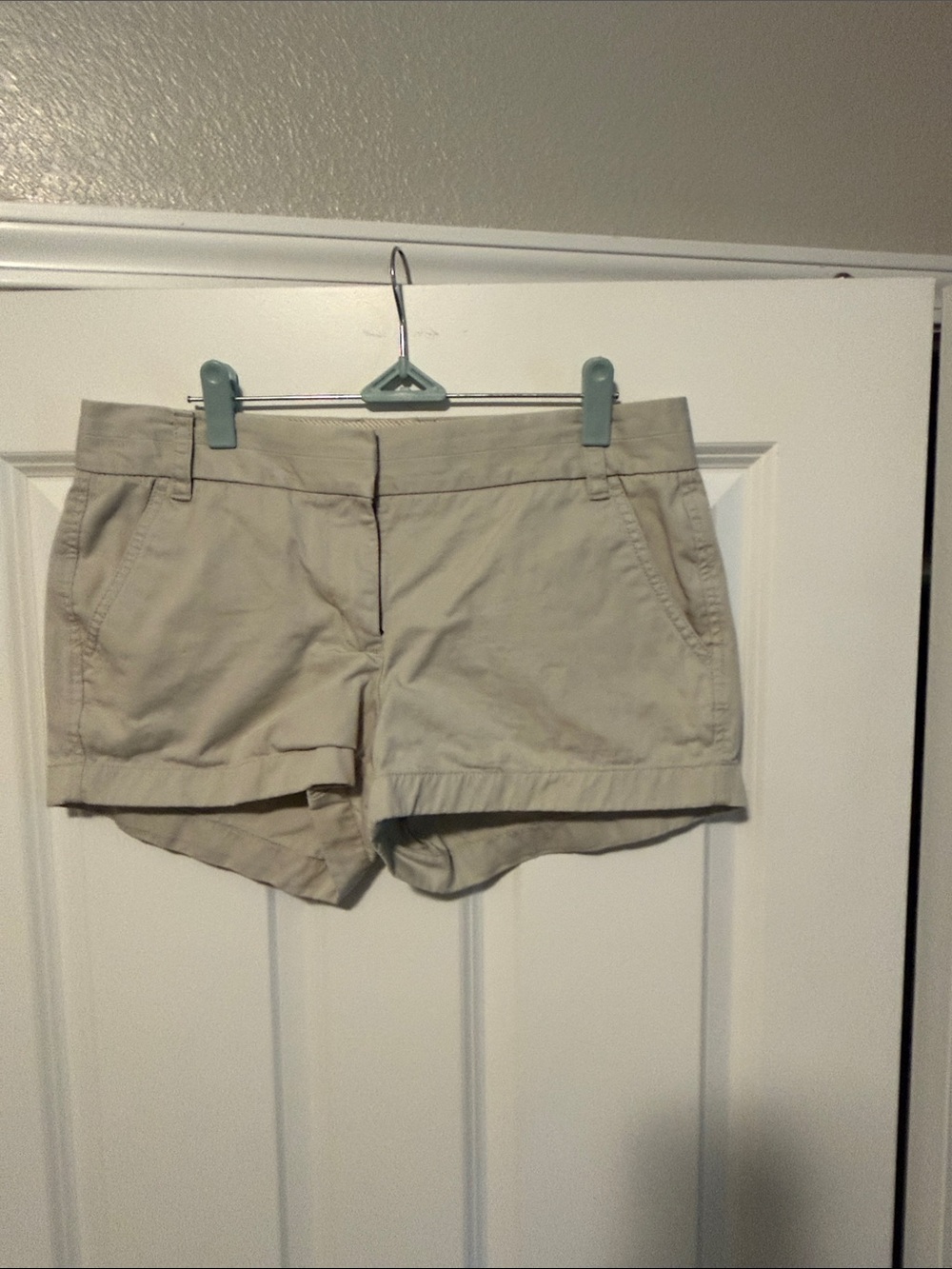 J. Crew Women's Khaki Cotton Chino Shorts